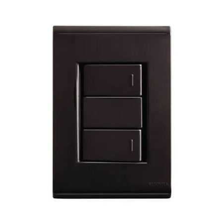 Interruptores Simples 10A 250V Negro