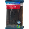 Tomacorriente Universal 2P+T-Negro