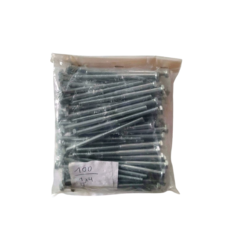 Perno Hexagonal sin Tuerca 1/4" x 4" x und Perno Hexagonal sin Tuerca 1/4" x 4" x und