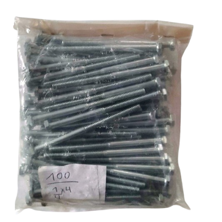Perno Hexagonal sin Tuerca  1/4" x 4" x und