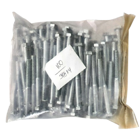 Perno Hexagonal sin Tuerca  3/8" x 4" x und