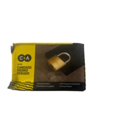 Candado de Hierro Dorado C&A 40mm