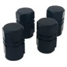 Juego de tapitas de válvula deportiva Universal x 4 Und /Negro
