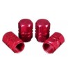 Juego de tapitas de válvula deportiva Universal x 4 Und /Rojo